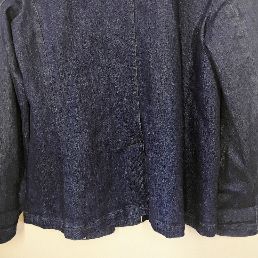 Maeve Anthropologie‎ Tailored Denim Blazer Womens Medium Office Business Casual - Picture 8 of 16